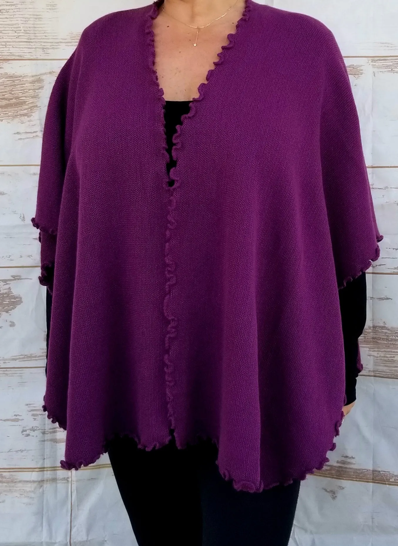 "Alexandra" Ruffle Cape