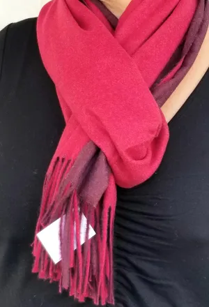"Kathy" reversible fringe Shawl