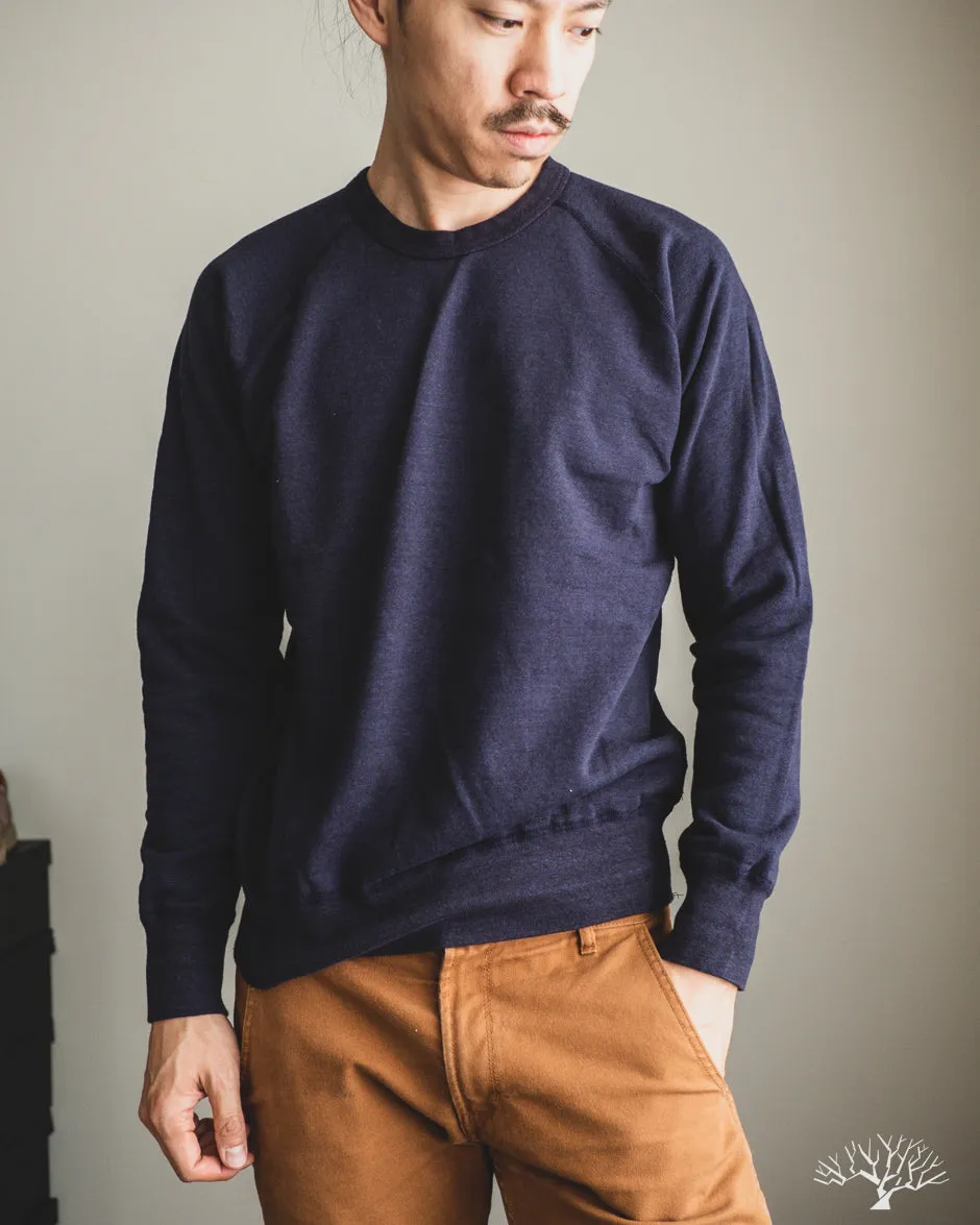 Raglan Warm Up Sweatshirt - Navy