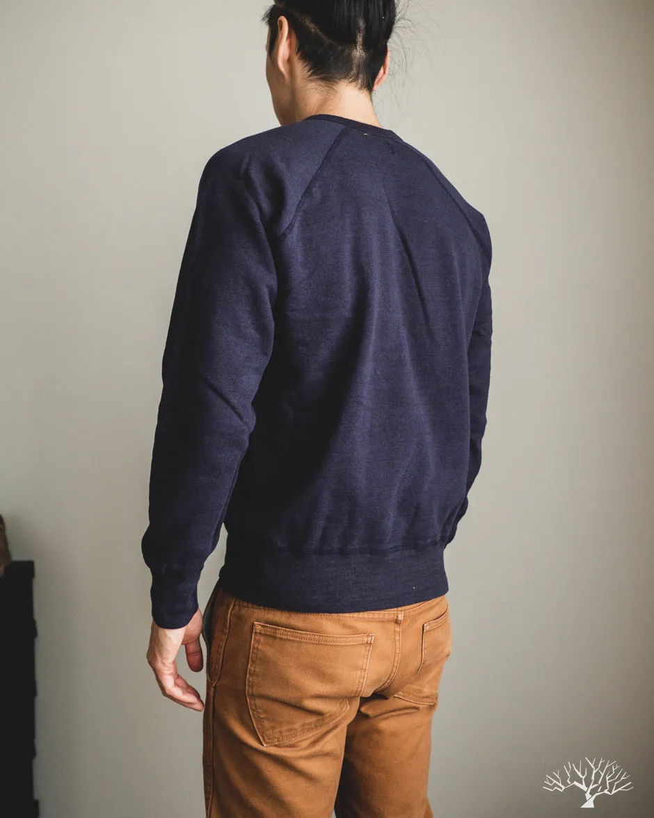 Raglan Warm Up Sweatshirt - Navy