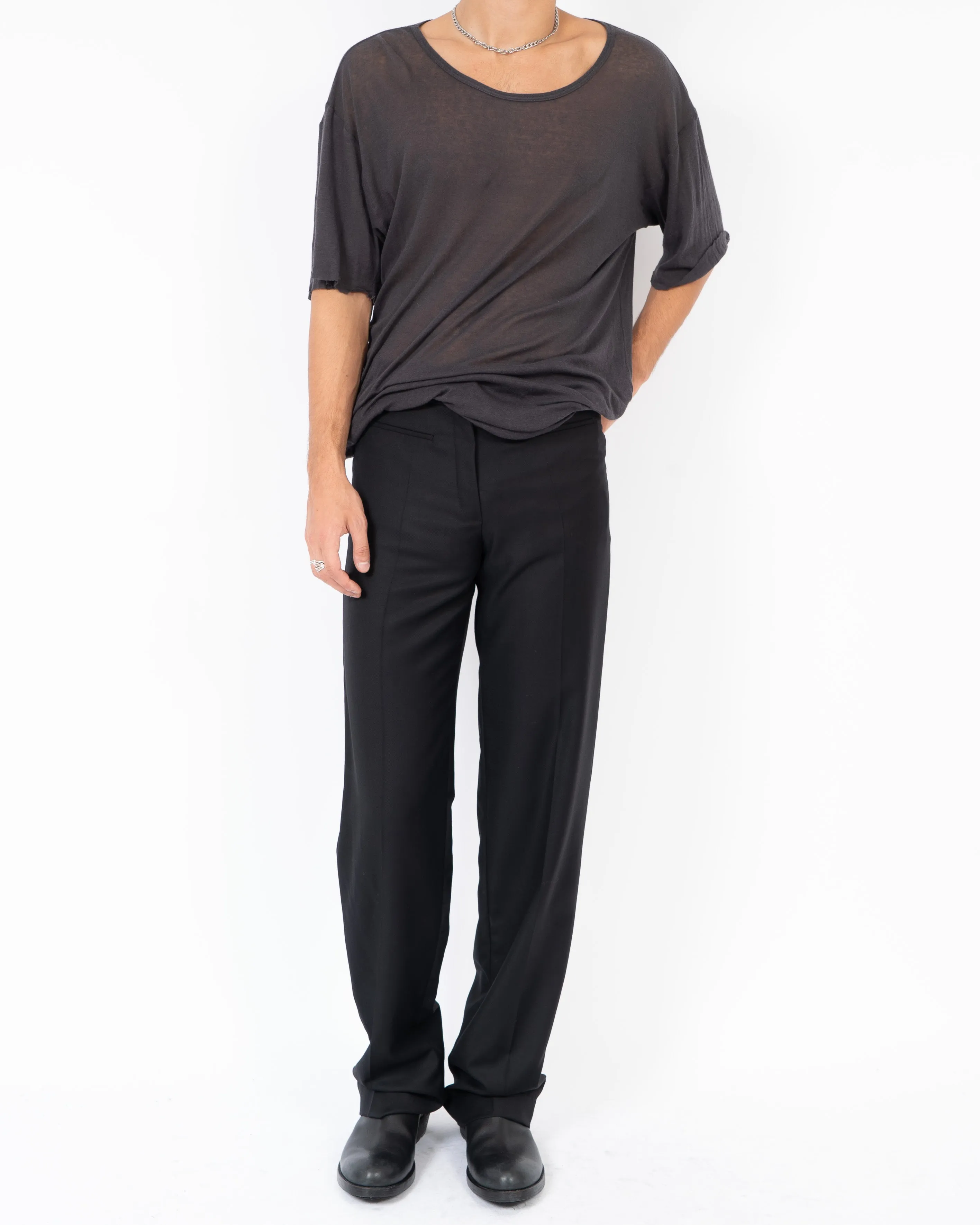SS14 Oversized Anthracite Cashmere T-Shirt