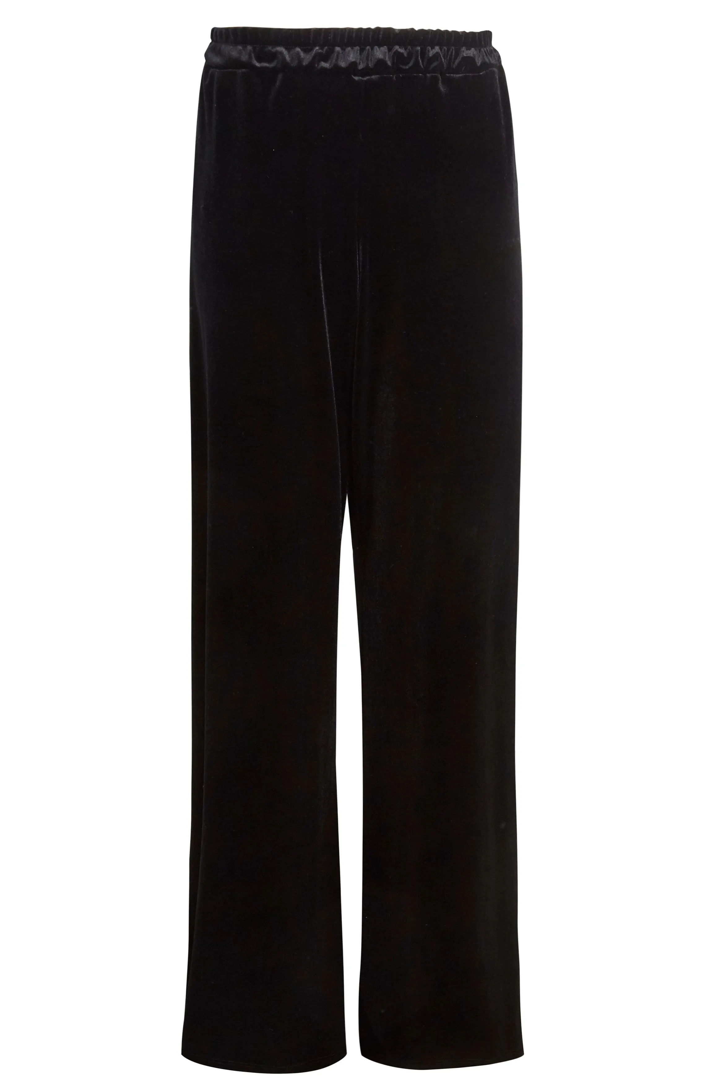 Wide Leg Velvet Trousers