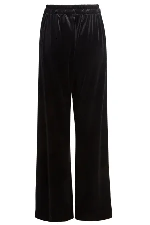 Wide Leg Velvet Trousers
