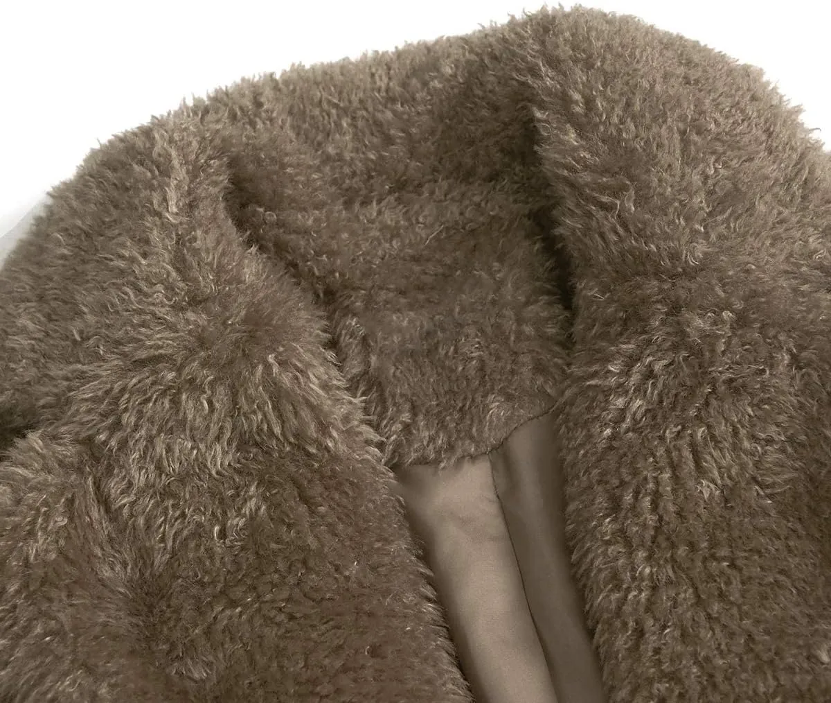 Women Faux Fur Winter Coats Comfort Warm Outerwear Open Front Long Cardigan Overcoat Jacket