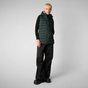 Women's vest norah in green black